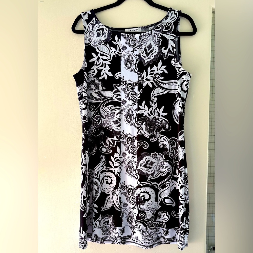 NWOT WHBM Border Trim Shift Dress